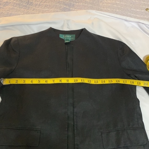 Ralph Lauren black linen, knee-high jacket - Picture 11 of 16